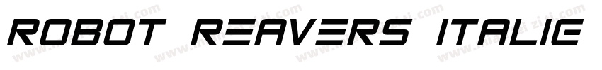 Robot Reavers Italic字体转换